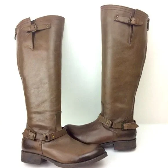 Steve Madden Leather Riding Boots size 7 M - Picture 2 of 8